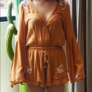 Super cute orange romper